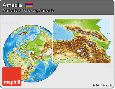 Physical Location Map of Amasia