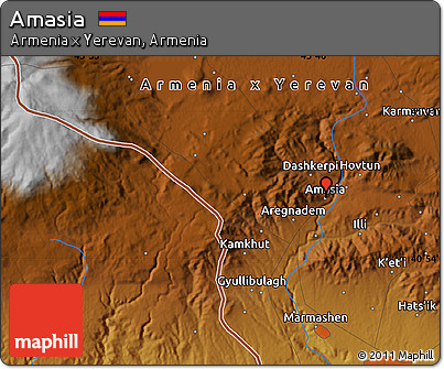 Physical Map of Amasia