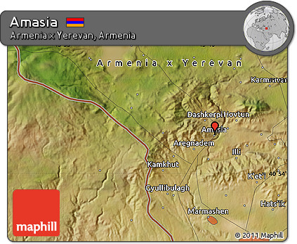 Satellite Map of Amasia