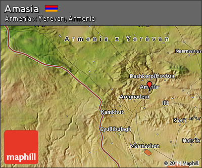 Satellite Map of Amasia