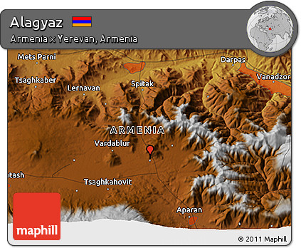 Physical 3D Map of Alagyaz