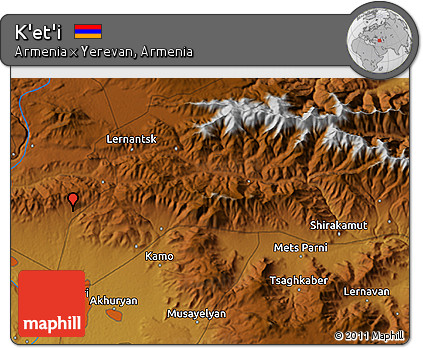 Physical 3D Map of K'et'i