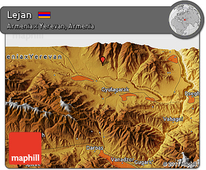Physical 3D Map of Lejan