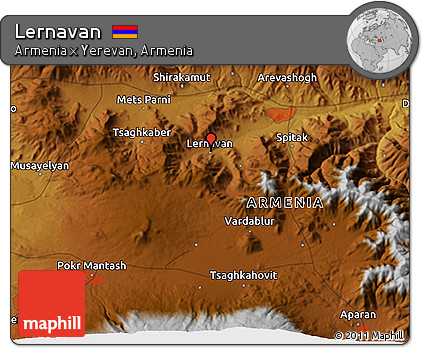 Physical 3D Map of Lernavan