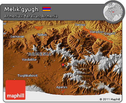 Physical 3D Map of Melik'gyugh