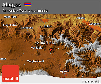 Physical 3D Map of Alagyaz