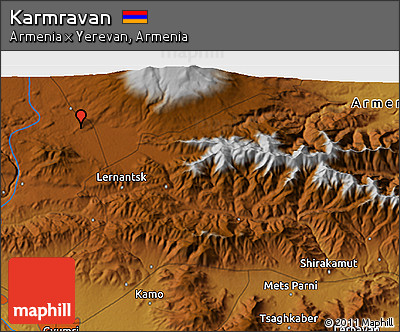 Physical 3D Map of Karmravan