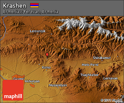 Physical 3D Map of Krashen