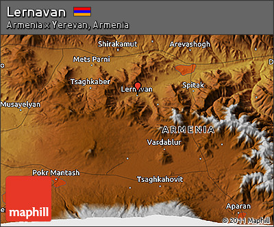 Physical 3D Map of Lernavan