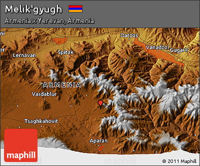 Physical 3D Map of Melik'gyugh
