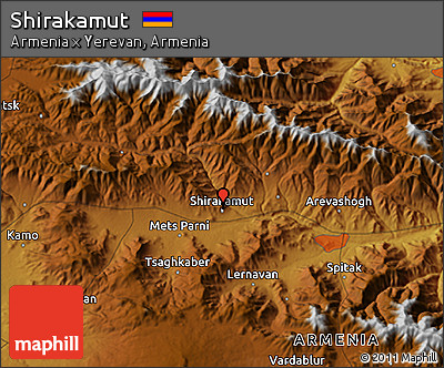 Physical 3D Map of Shirakamut