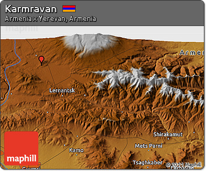 Physical 3D Map of Karmravan