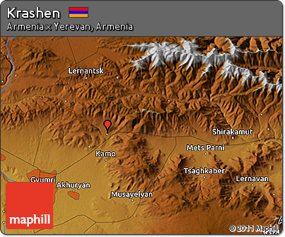 Physical 3D Map of Krashen