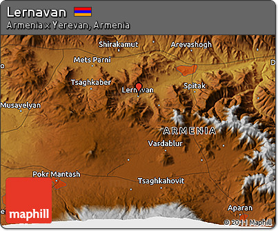Physical 3D Map of Lernavan