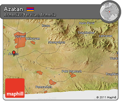 Satellite 3D Map of Azatan