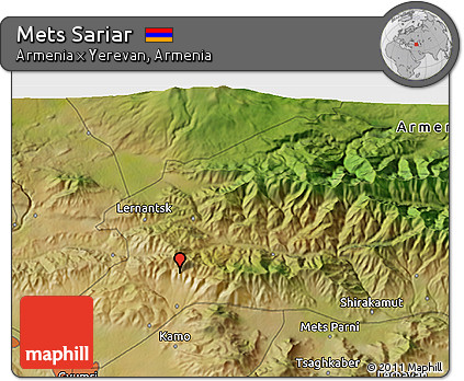 Satellite 3D Map of Mets Sariar