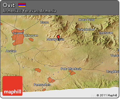 Satellite 3D Map of Ovit
