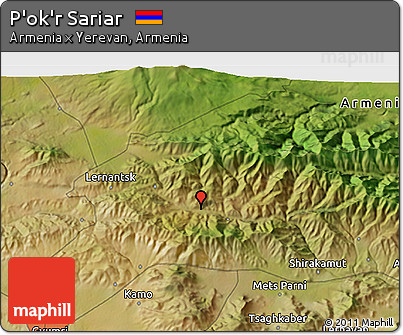 Satellite 3D Map of P'ok'r Sariar