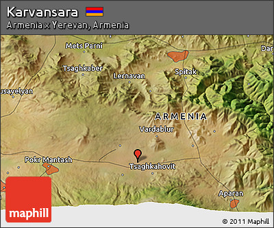 Satellite 3D Map of Karvansara