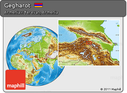 Physical Location Map of Gegharot