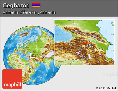 Physical Location Map of Gegharot