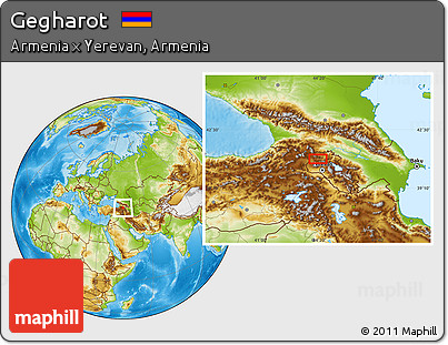 Physical Location Map of Gegharot