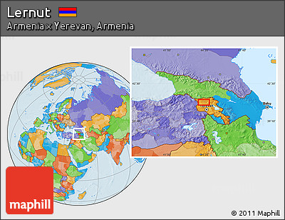 Political Location Map of Lernut
