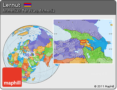 Political Location Map of Lernut
