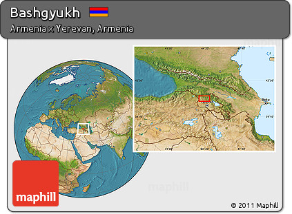 Satellite Location Map of Bashgyukh