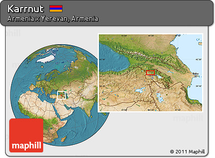 Satellite Location Map of Karrnut