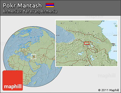 Savanna Style Location Map of Pokr Mantash, hill shading
