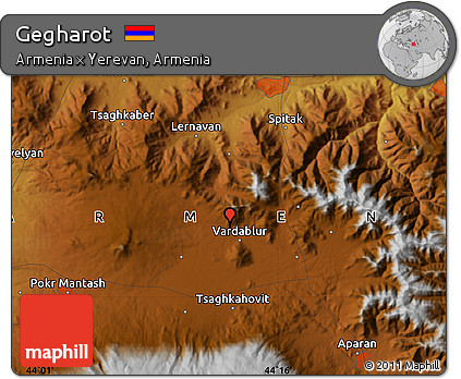 Physical Map of Gegharot