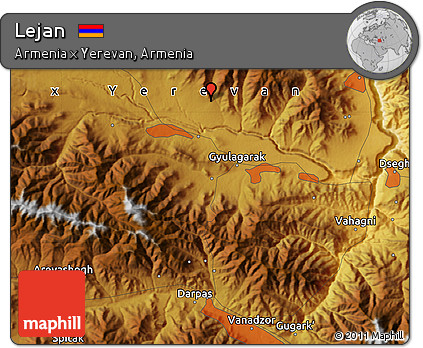 Physical Map of Lejan