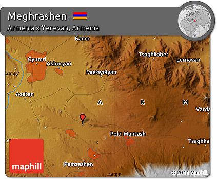 Physical Map of Meghrashen