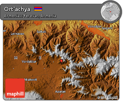 Physical Map of Ort'achya
