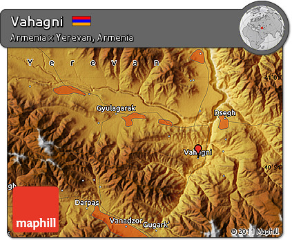 Physical Map of Vahagni