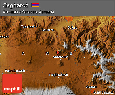 Physical Map of Gegharot