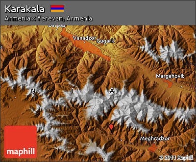 Physical Map of Karakala