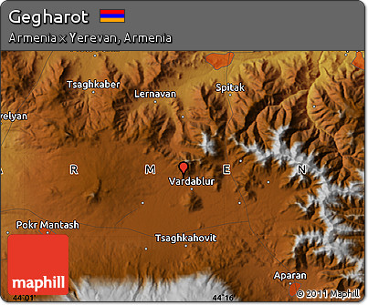Physical Map of Gegharot