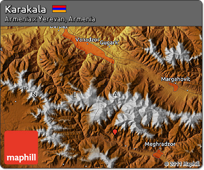 Physical Map of Karakala