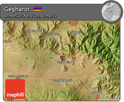 Satellite Map of Gegharot