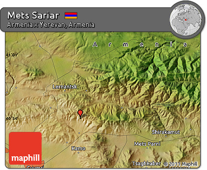 Satellite Map of Mets Sariar