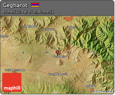 Satellite Map of Gegharot
