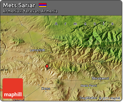 Satellite Map of Mets Sariar