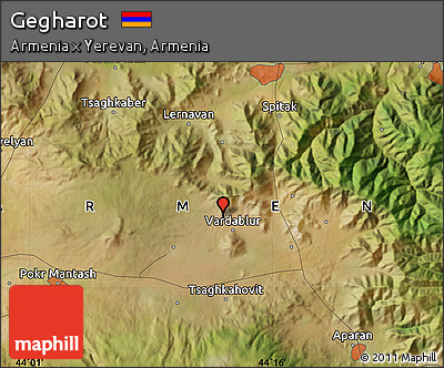Satellite Map of Gegharot