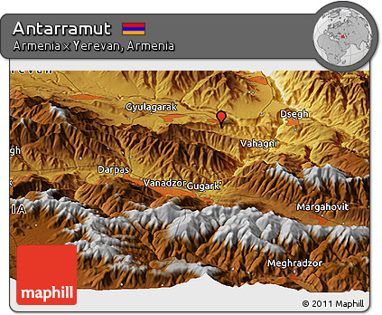 Physical Panoramic Map of Antarramut