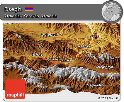 Physical Panoramic Map of Dsegh
