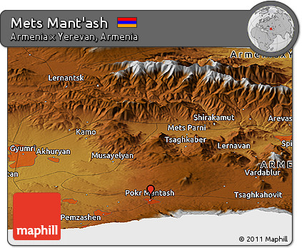 Physical Panoramic Map of Mets Mant'ash
