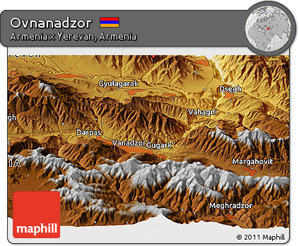 Physical Panoramic Map of Ovnanadzor