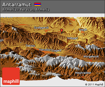 Physical Panoramic Map of Antarramut